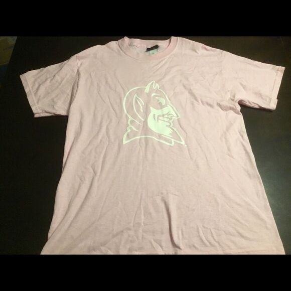 Duke University Logo Women’s T-shirt Pink Size L - Picture 2 of 3